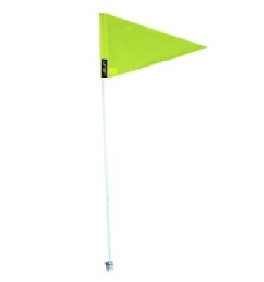 JLP 7' Foot Tall 5/16 Heavy Duty Flag Whip Polaris Scrambler Predator Sportsman Outlaw Blazer Magnum Whip Can-am Safety Neon Yellow, white