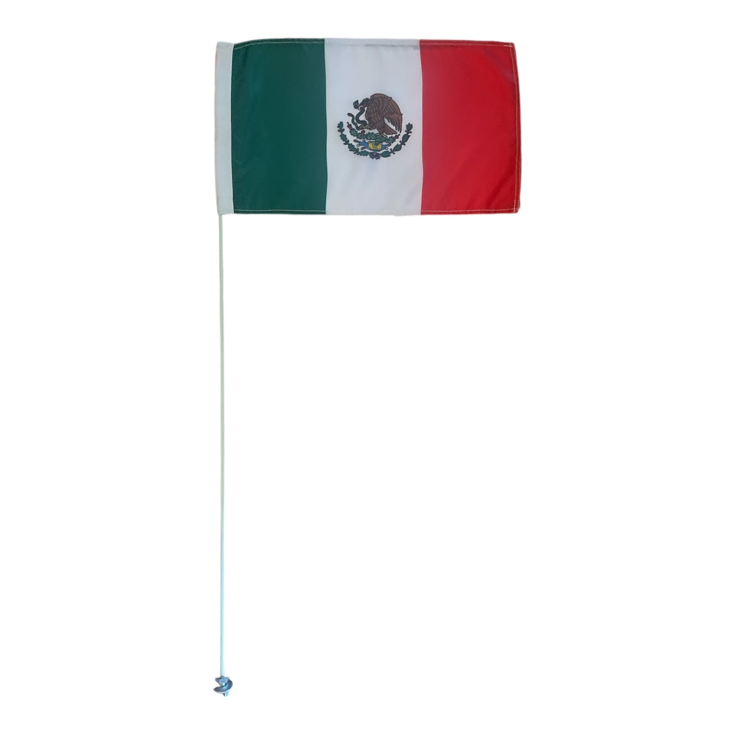 JLP 3.5 Ft Tall 1/4 In pole 12x19  King Quad LT80 Quadsport Ozark Whip Mexico flag