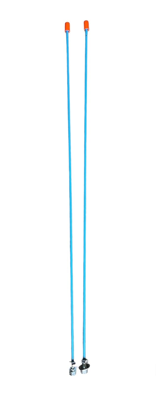 JLP 3.5' Snow Trailer Marker Poles Guides Set Blue Cargo PWC Motorcycle RV Travel Trailer, Red