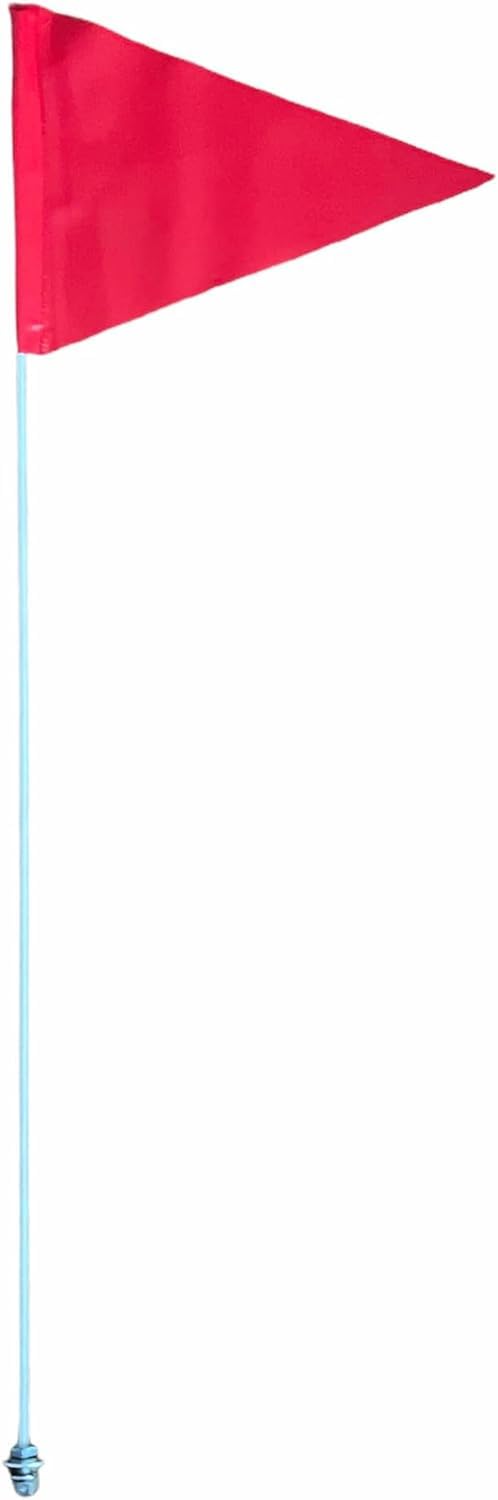 Bandera tipo látigo de 7 pies de alto y 5/16 pulgadas para trabajo pesado, JLP, para Suzuki, Kawasaki, Yamaha, Polaris, ATV, RZR, Can-am, roja y blanca