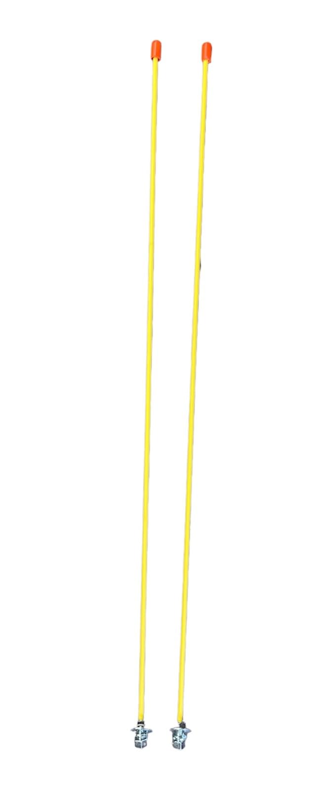 JLP 3.5' Snow Plow Marker Yellow Set Plow Truck Pick Up Size by Side UTV ATV Trail Grooming, Red