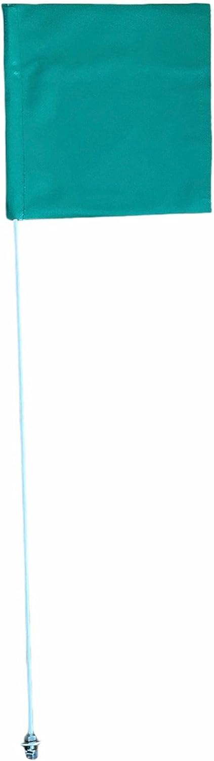 Bandera tipo látigo para vehículos todo terreno, resistente, de 7 pies de alto, 5/16 pulgadas, para Maverick X3, Polaris, Tundra, Dunes, Glamis, Can-am, color azul verdoso