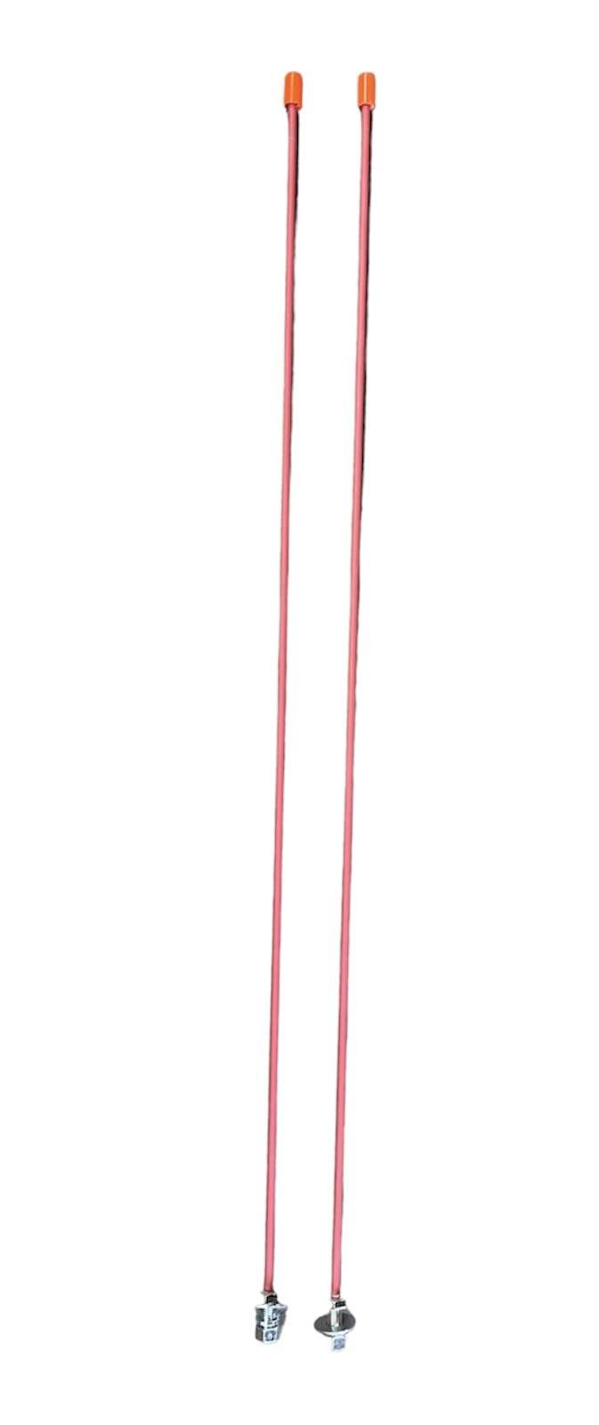 JLP 3.5' Snow Trailer Marker Poles Guides Set RED Cargo PWC Motorcycle RV Travel Trailer