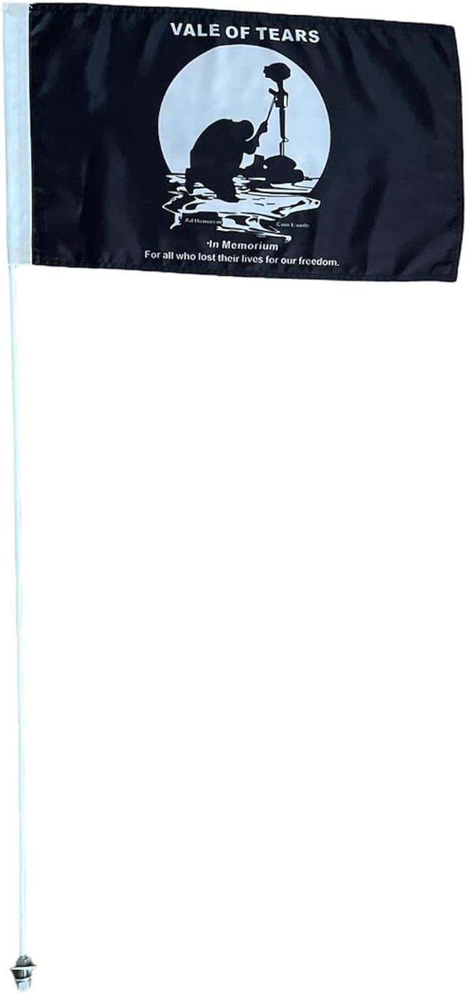 JLP 7' Foot Tall 5/16 Heavy Duty Flag Whip LTZ400 LTR450 LTZ50 LTZ90 Flag Ozark Whip Can-am Vale Of Tears, white