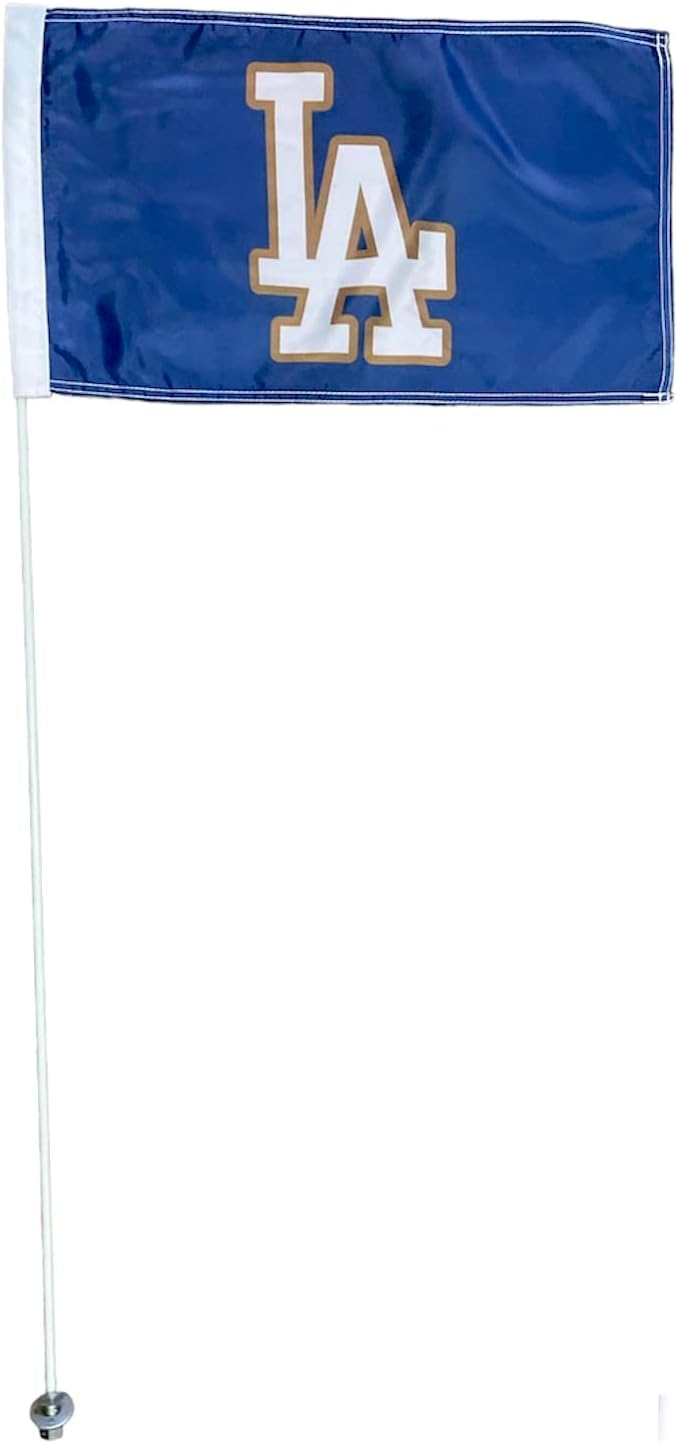 JLP 7' Foot Tall 5/16 Heavy Duty LA Silverado Sierra Raptor Tacoma Tundra Flexible ATV Whip Flag Can-am, white