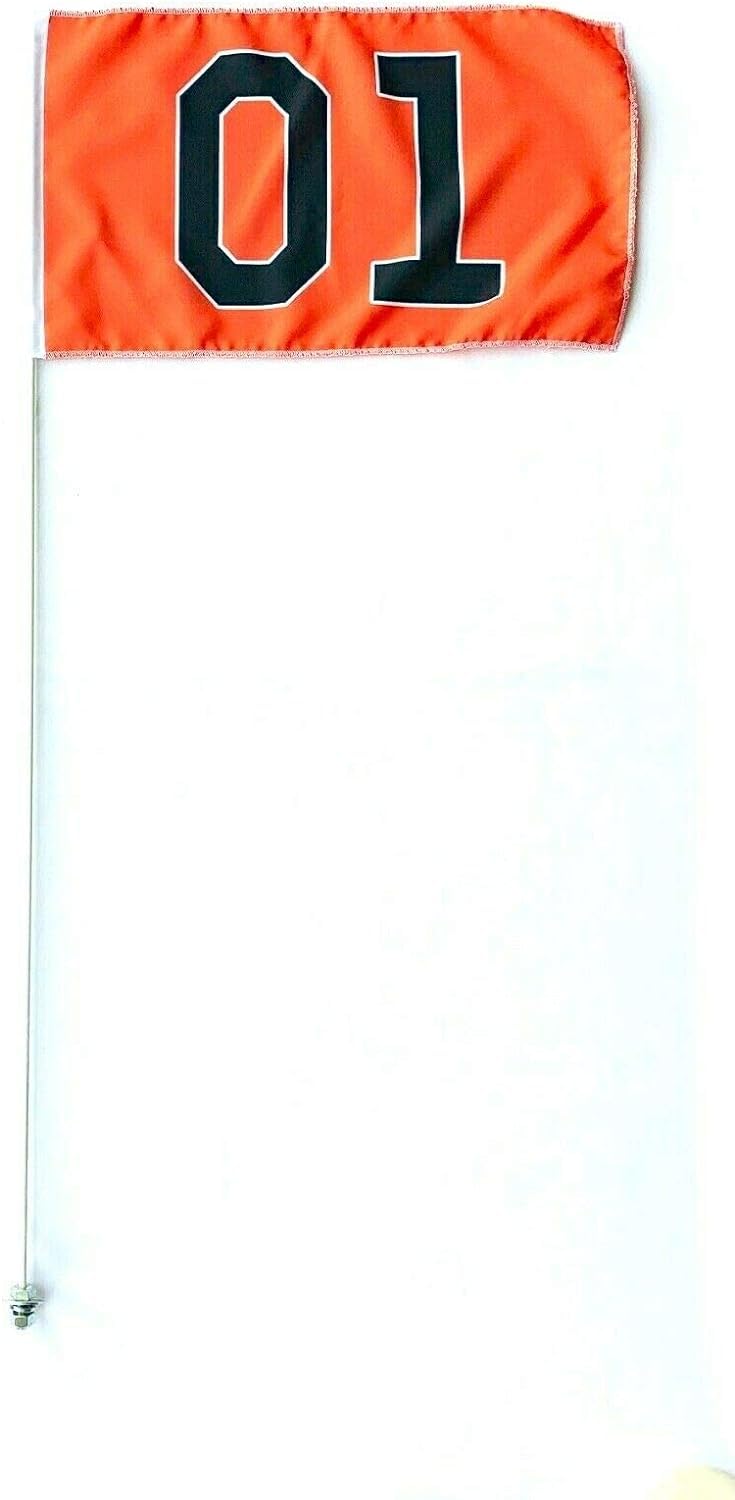 Bandera tipo látigo de alta resistencia de 7 pies de alto, 5/16, JLP, para Silverado, Sierra, Raptor, Tacoma, Tundra, RZR, ATV, Can-am, RZR, color blanco