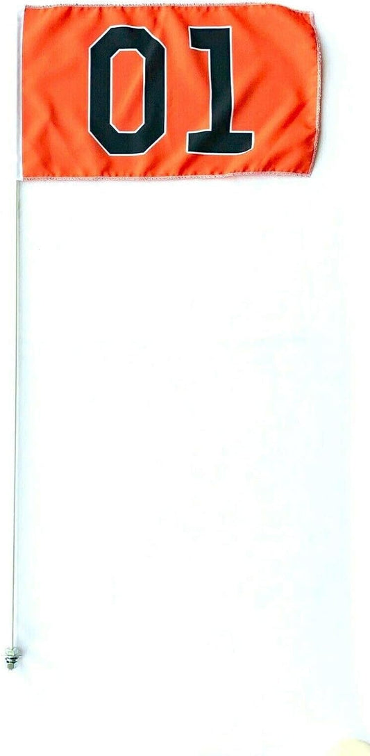 Bandera tipo látigo de alta resistencia de 7 pies de alto, 5/16, JLP, para Silverado, Sierra, Raptor, Tacoma, Tundra, RZR, ATV, Can-am, RZR, color blanco