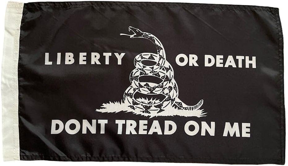 JLP 7' Foot Tall 5/16 Heavy Duty Flag Whip Maverick X3 Polaris Tundra Dunes ATV Whip Flag Glamis Can-am Dont Tread On Me, white