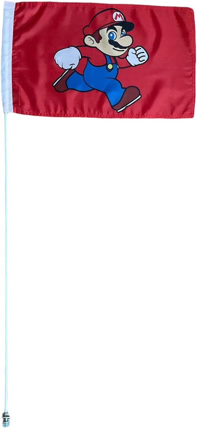 Látigo de bandera resistente de 7 pies de alto y 5/16 pulgadas, JLP, para Silverado, Sierra, Raptor, Tacoma, Tundra, ATV, Can-am Mario, blanco