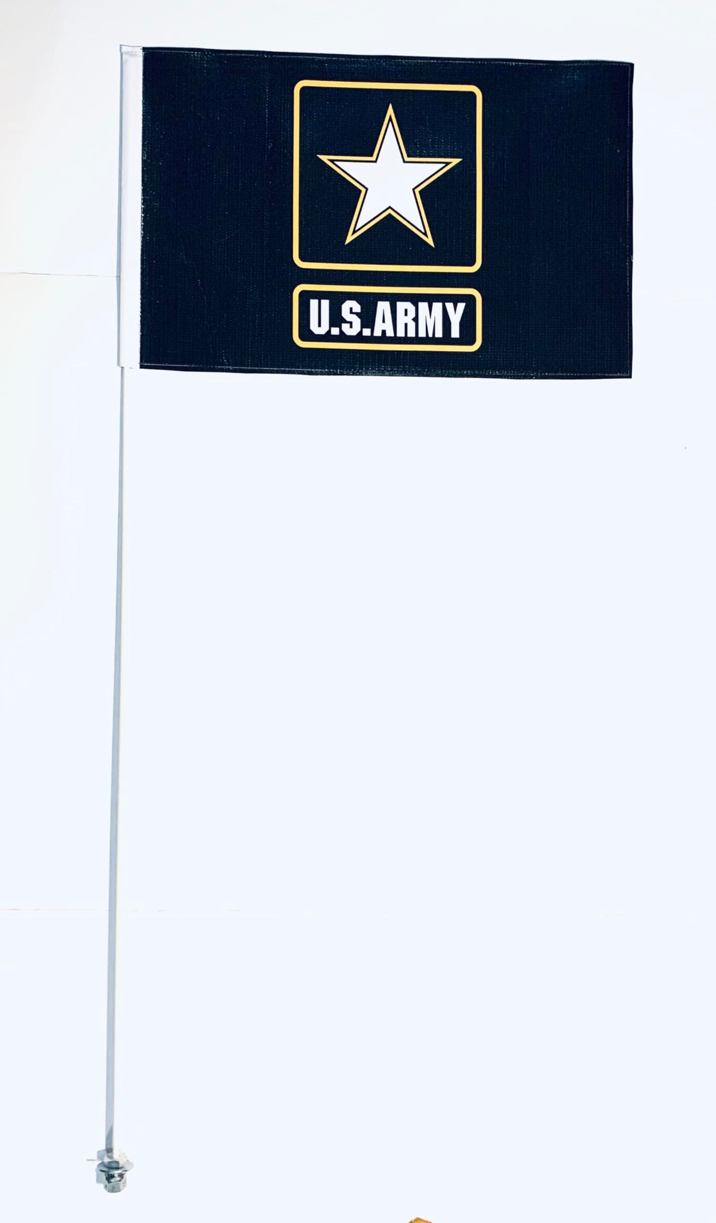 Látigo de bandera resistente de 7 pies de alto, 5/16 pulgadas, JLP Raptor TRX KFZ LTZ Banshee YFZ RZR, bandera flexible de 6 pies, Glamis Dune Can-am Army, blanco