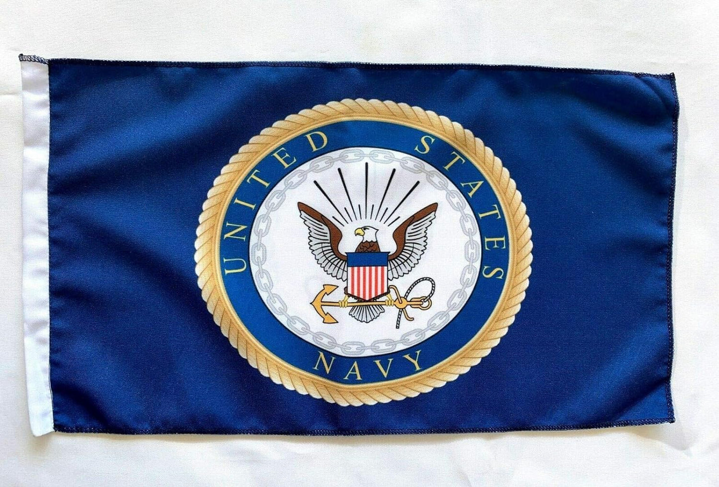 Látigo de bandera resistente de 7 pies de alto y 5/16 pulgadas JLP Polaris Scrambler Predator Sportsman Outlaw Blazer Magnum Whip Can-am Navy, blanco