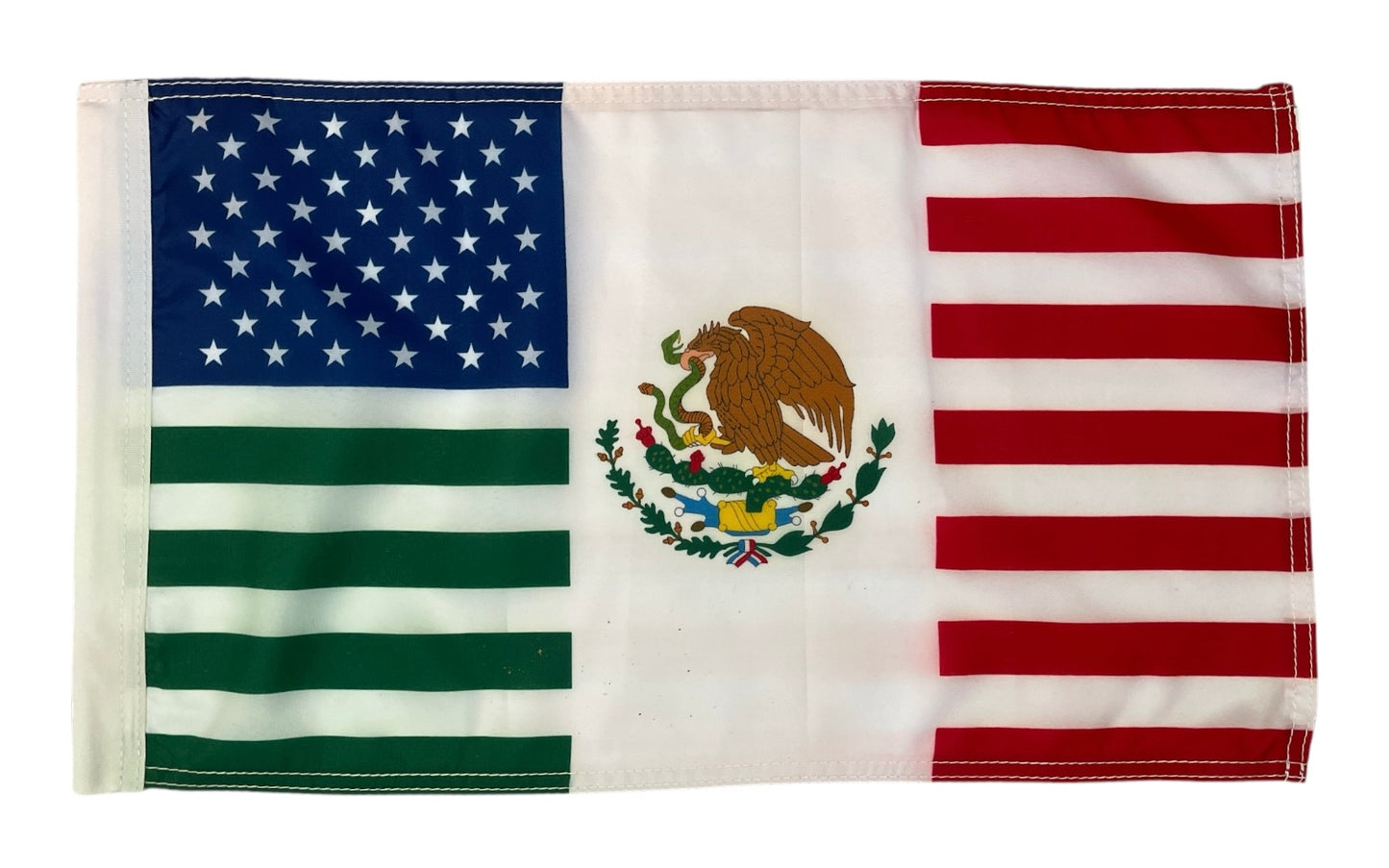 JLP 3.5 Ft Tall 1/4 In ple USA Mexico Friendship Go Kart Polaris RZR ATV Whip Flag Glamis