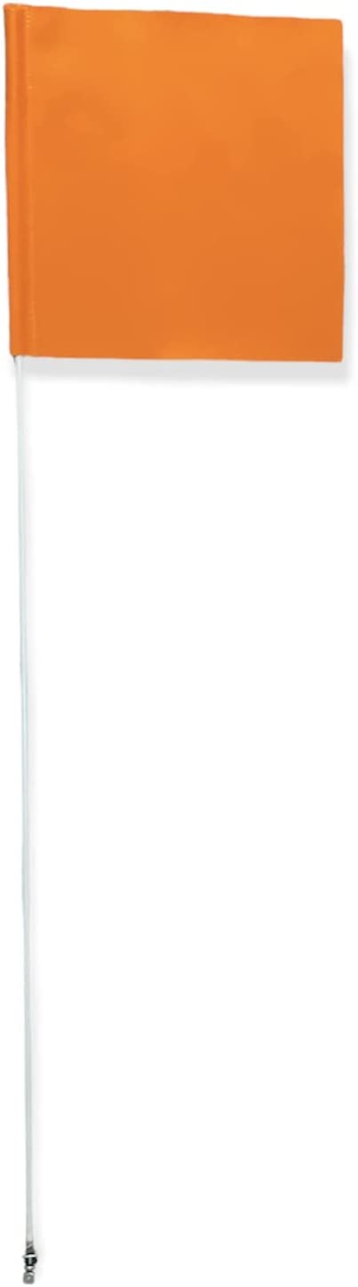 Bandera tipo látigo para vehículos todo terreno CANAM CAN AM MAVERICK X3 POLARIS RZR de 6 pies Bandera resistente color naranja Glamis