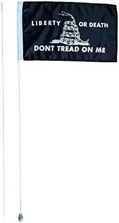 Silverado Sierra Raptor Tundra Flexible 2 Part 7' Whip Flag Can-am RZR Dont Tread On Me