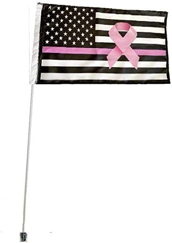 JLP Polaris Scrambler Predator Sportsman Outlaw Blazer Magnum 3.5' Whip Breast Cancer