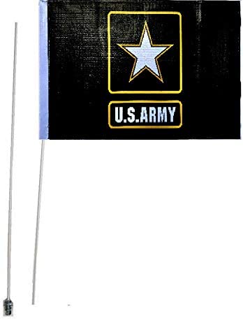 JLP Can Am Maverick X3 Polaris RZR Yamaha YXZ1000 2 Part 7' Whip Heavy Duty US Army Flag