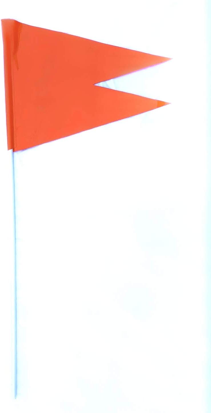 Bandera de esquí resistente JLP con mástil para wakeboard, moto acuática, barco, triángulo doble