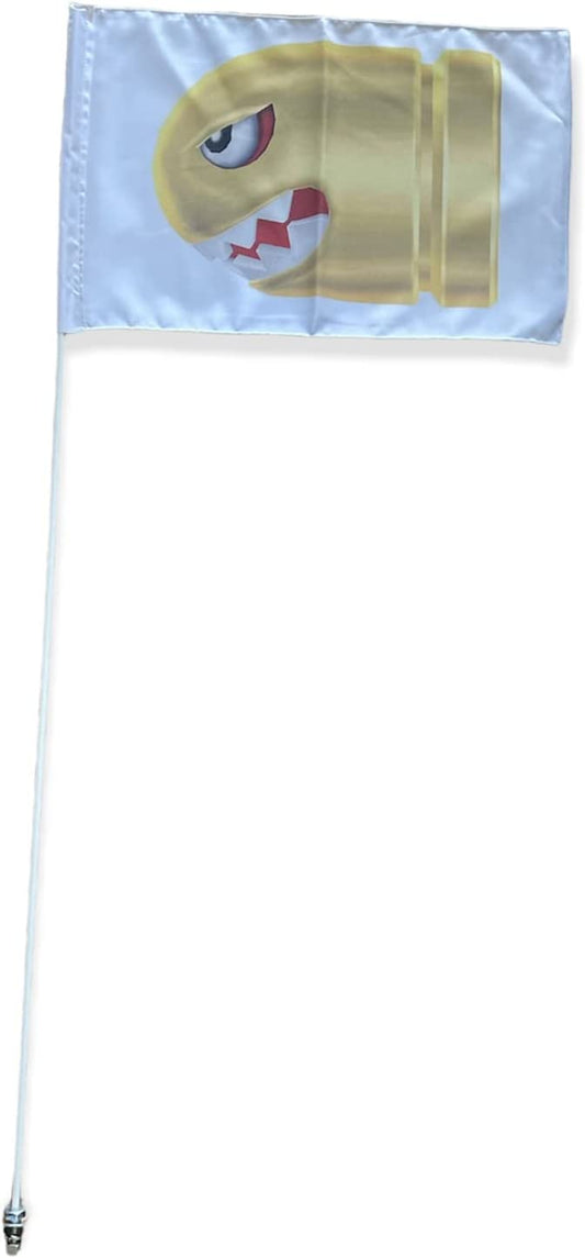 Yamaha Raptor Warrior Banshee YFZ450 Blaster 6' Whip Flag Glamis HEAVY DUTY Bullet Bill