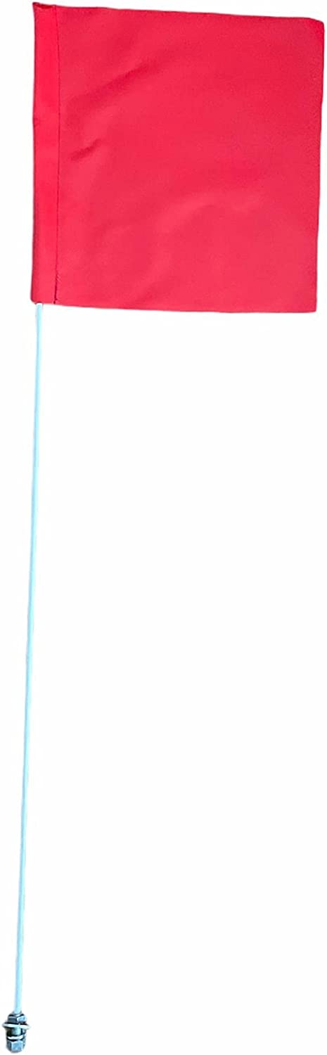 Wildcat Rhino Big Red Mule 3.5' ATV Whip Flag Glamis Can-am Red