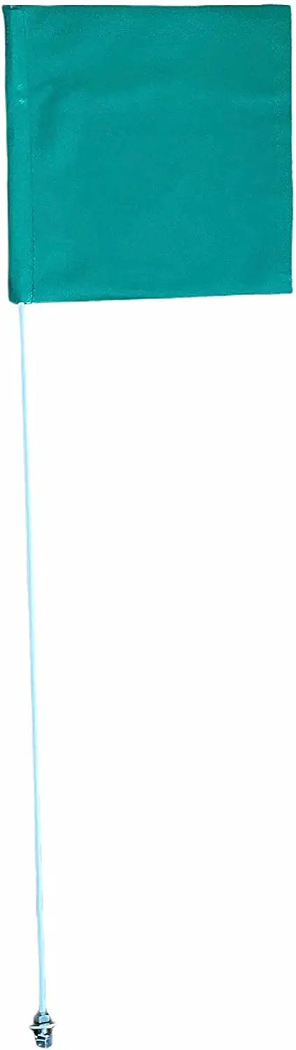 Bandera tipo látigo para vehículos todo terreno Wildcat Rhino Big Red Mule de 3,5 pies, Glamis Can-am, color azul verdoso