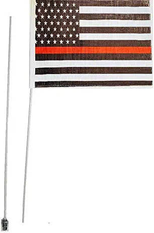 JLP Raptor Tacoma Tundra 2 Part 7' Whip Glamis Thin Red Line Dune Heavy Duty Flag