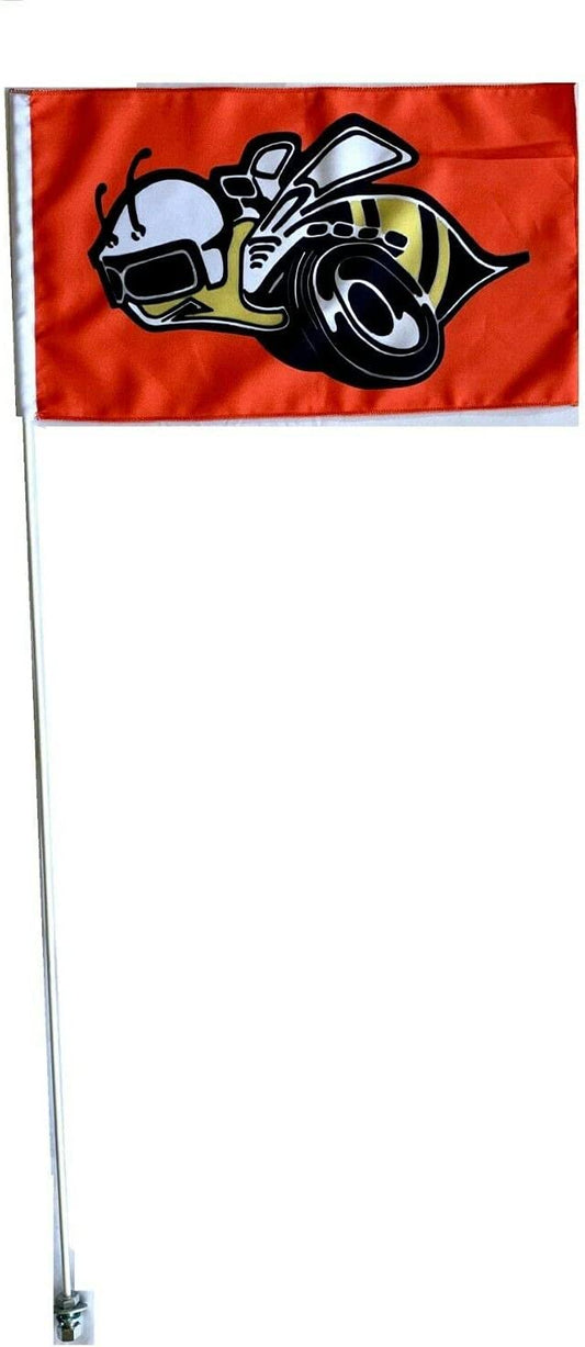 X3 Maverick Polaris Flexible 6' Whip Flag Rumble Bee Glamis Dunes