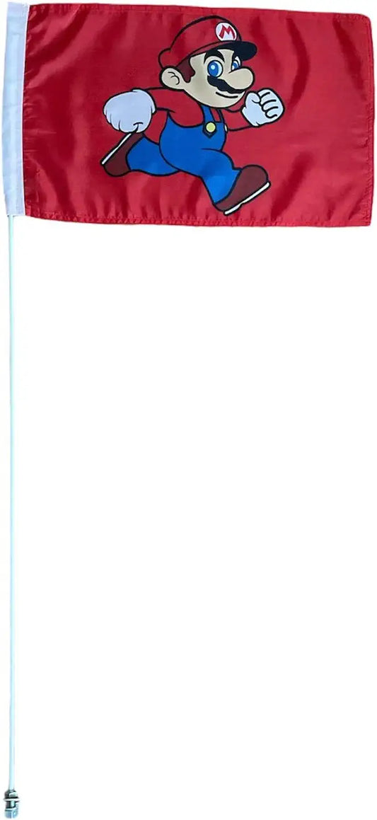 Yamaha Raptor Warrior YFZ450 Blaster 3.5' ATV Flag Can-am Mario