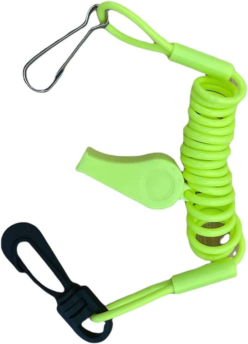 Skidoo Ski-Doo Renegade MXZ Summit GSX Freeride Expedition Replacement Lanyard With Whistle NEON YELLOW
