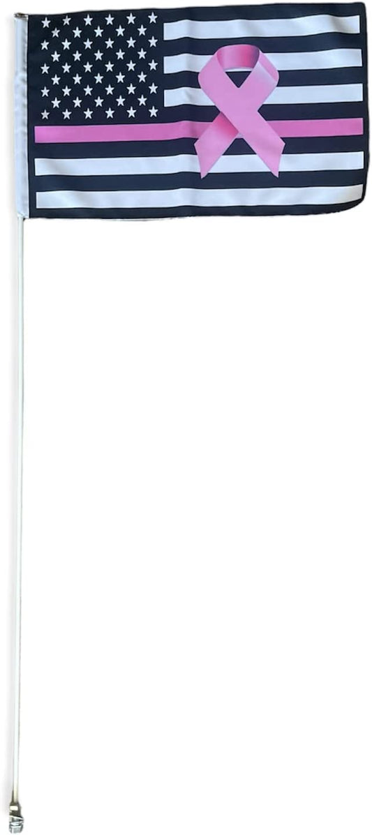 Breast Cancer Awareness American Raptor Warrior Banshee YFZ450 Blaster 3.5' ATV Whip Flag Glamis Flag …