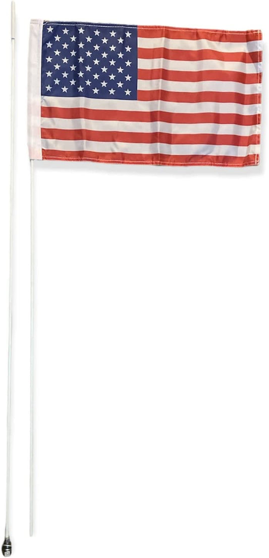 Bandera tipo látigo de 7 pies para Can Am Maverick X3 Polaris RZR Yamaha YXZ1000, 2 piezas