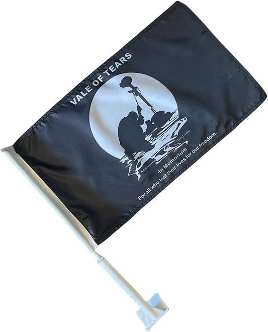 Car Window Clip on Flag Vale Of Tears