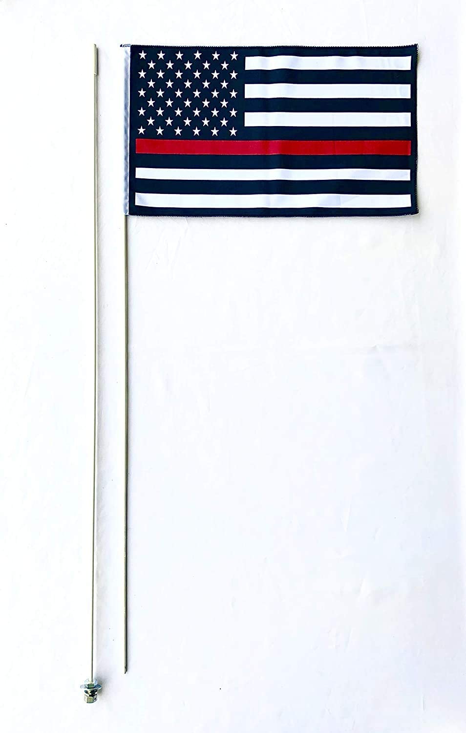 Bandera tipo látigo JLP Wildcat Razr Teryx Rhino Big Red Mule 2, parte 7', línea roja