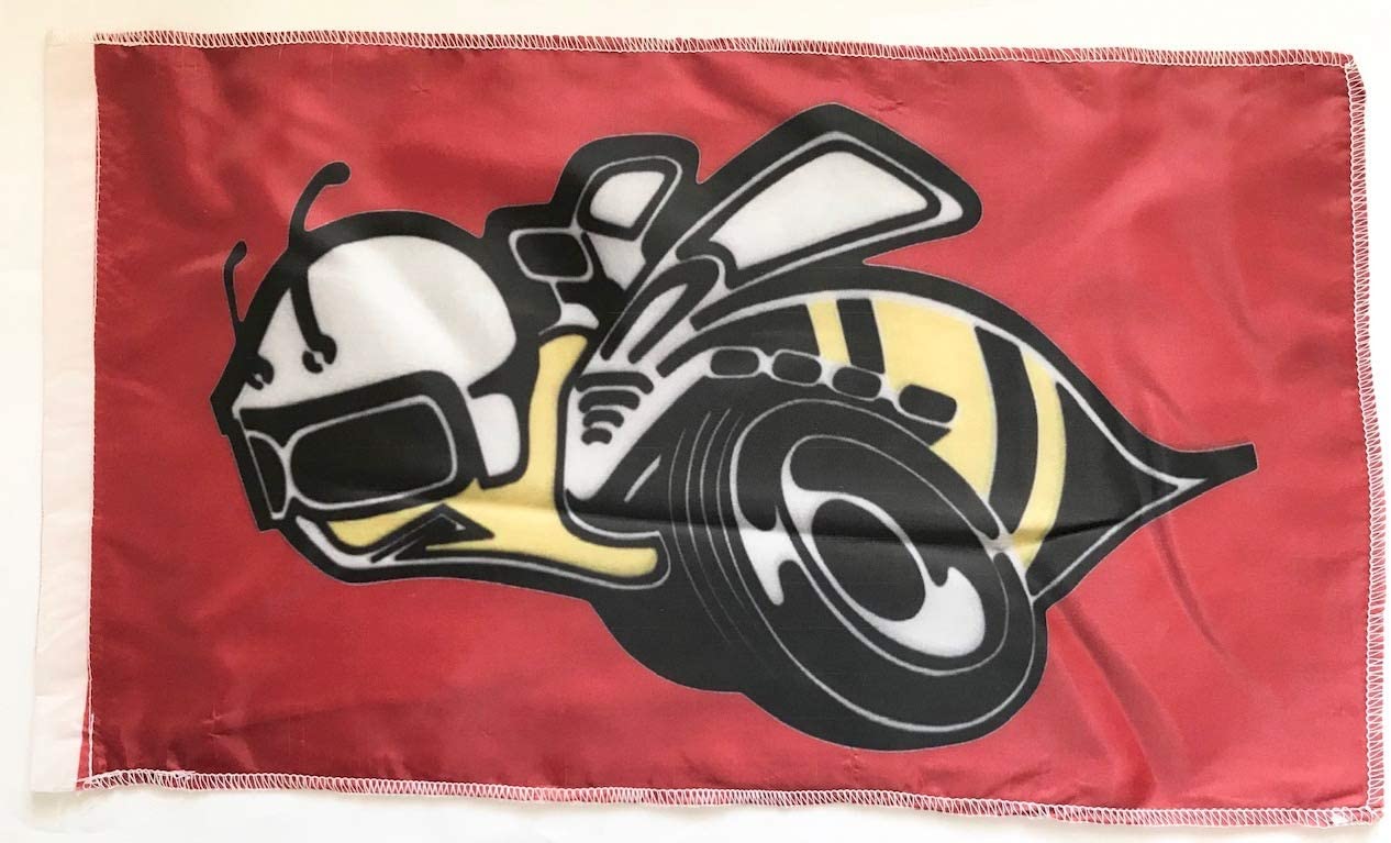 X3 Maverick Polaris Flexible 6' Whip Flag Rumble Bee Glamis Dunes