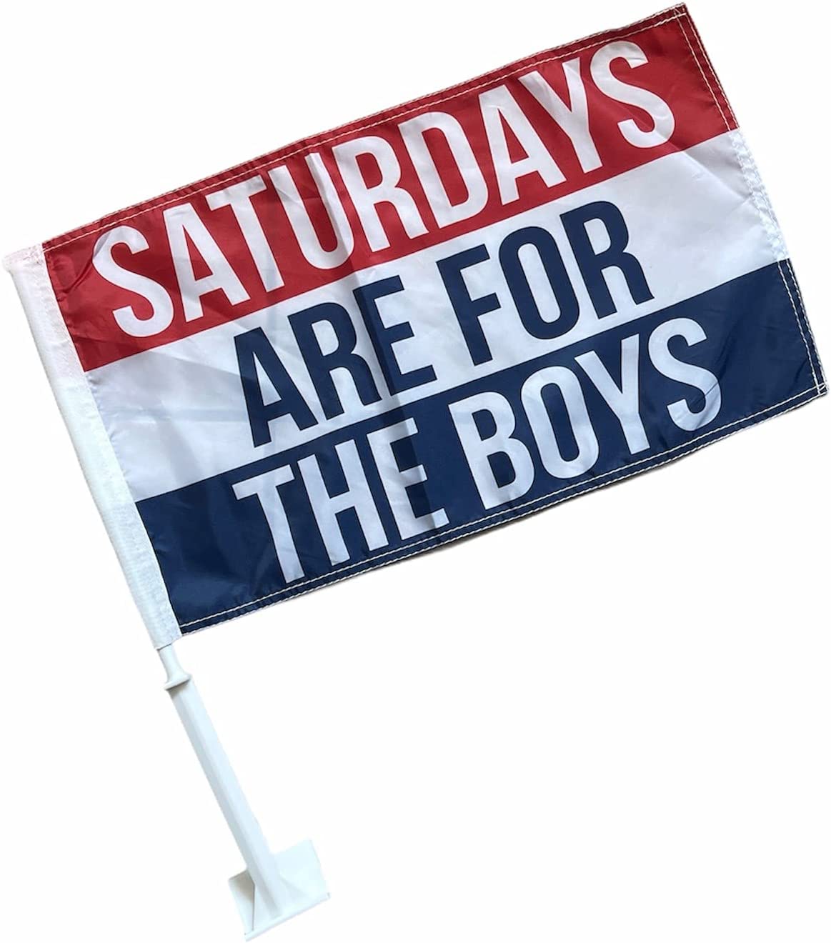 CAR DEALER SUPPLIES Car Window Clip On Flags Sale Saturdays for boys