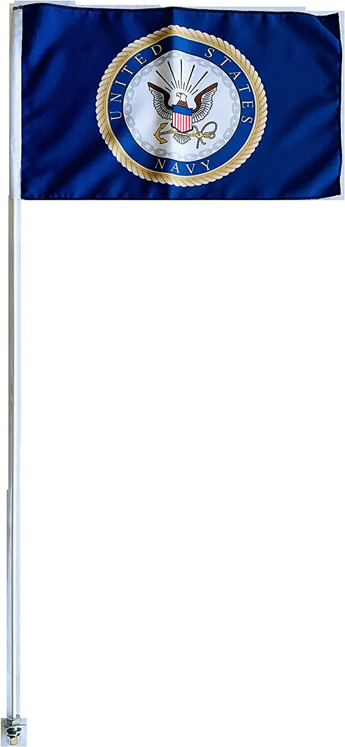 Polaris Scrambler Predator Sportsman Outlaw Trail Blazer Magnum 6' Whip Flag Navy