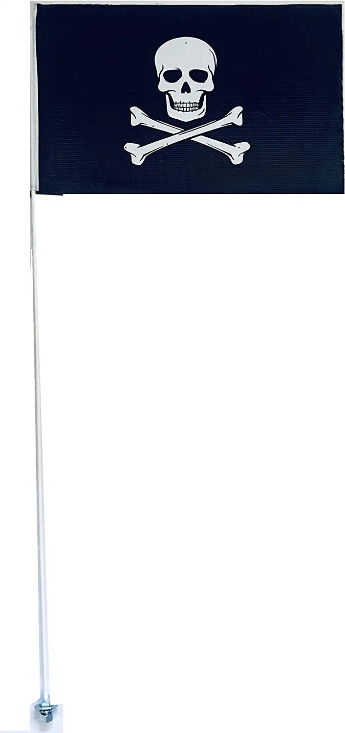JLP Silverado Sierra Raptor Tacoma Tundra Flexible 6' ATV Whip Flag Heavy Duty Pirate