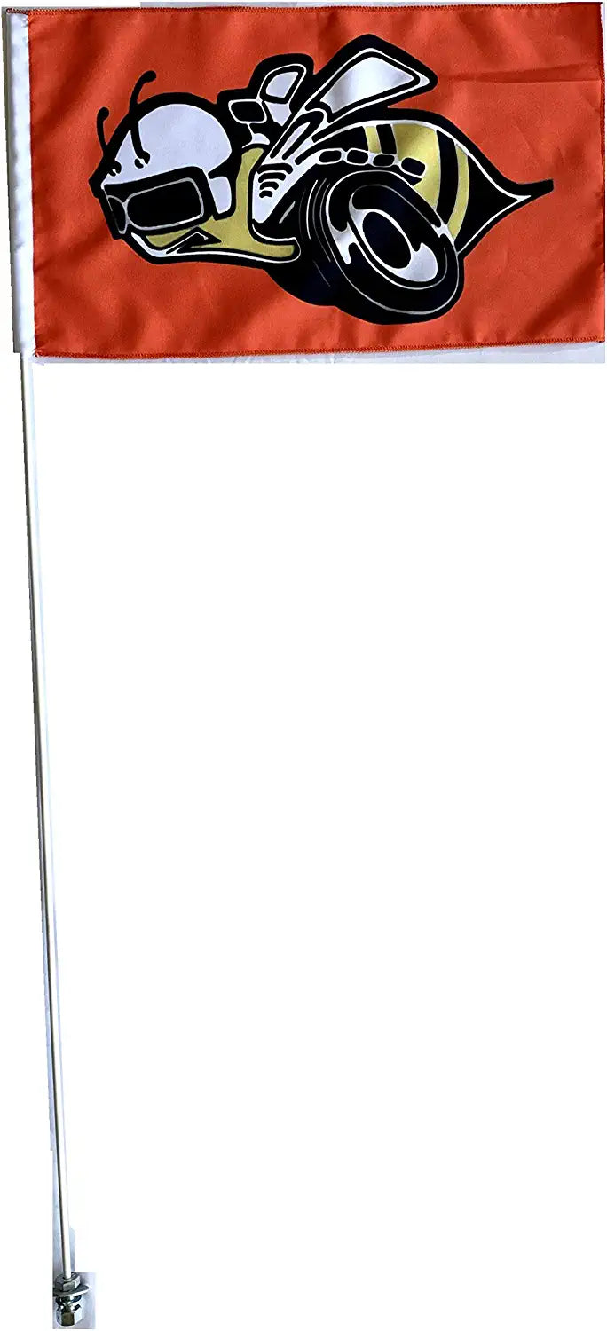 Canam Can Am Maverick X3 Polaris Rzr Flexible 6' Whip Flag Glamis Dunes Rumble Bee