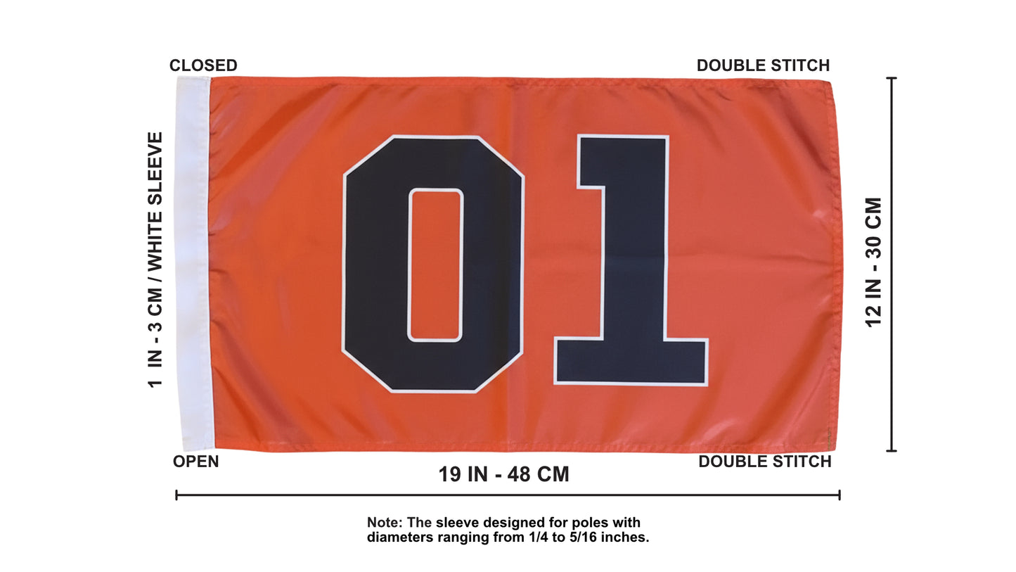 Bandera tipo látigo JLP Wildcat Razr Teryx Rhino Big Red Mule 2, parte 7', General Lee