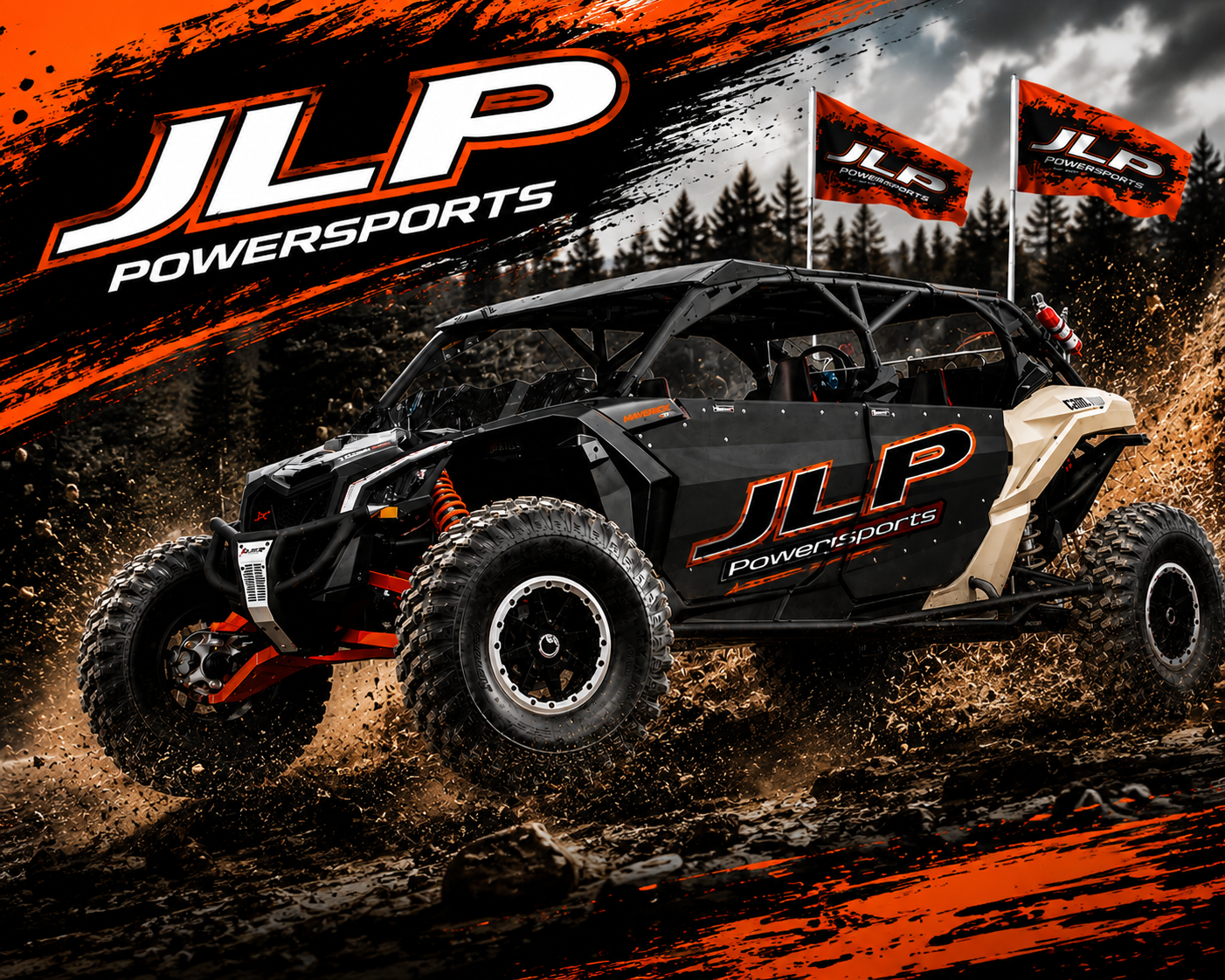 Bandera tipo látigo de 7 pies flexible de dos partes JLP Raptor TRX KFZ LTZ Banshee YFZ Glamis
