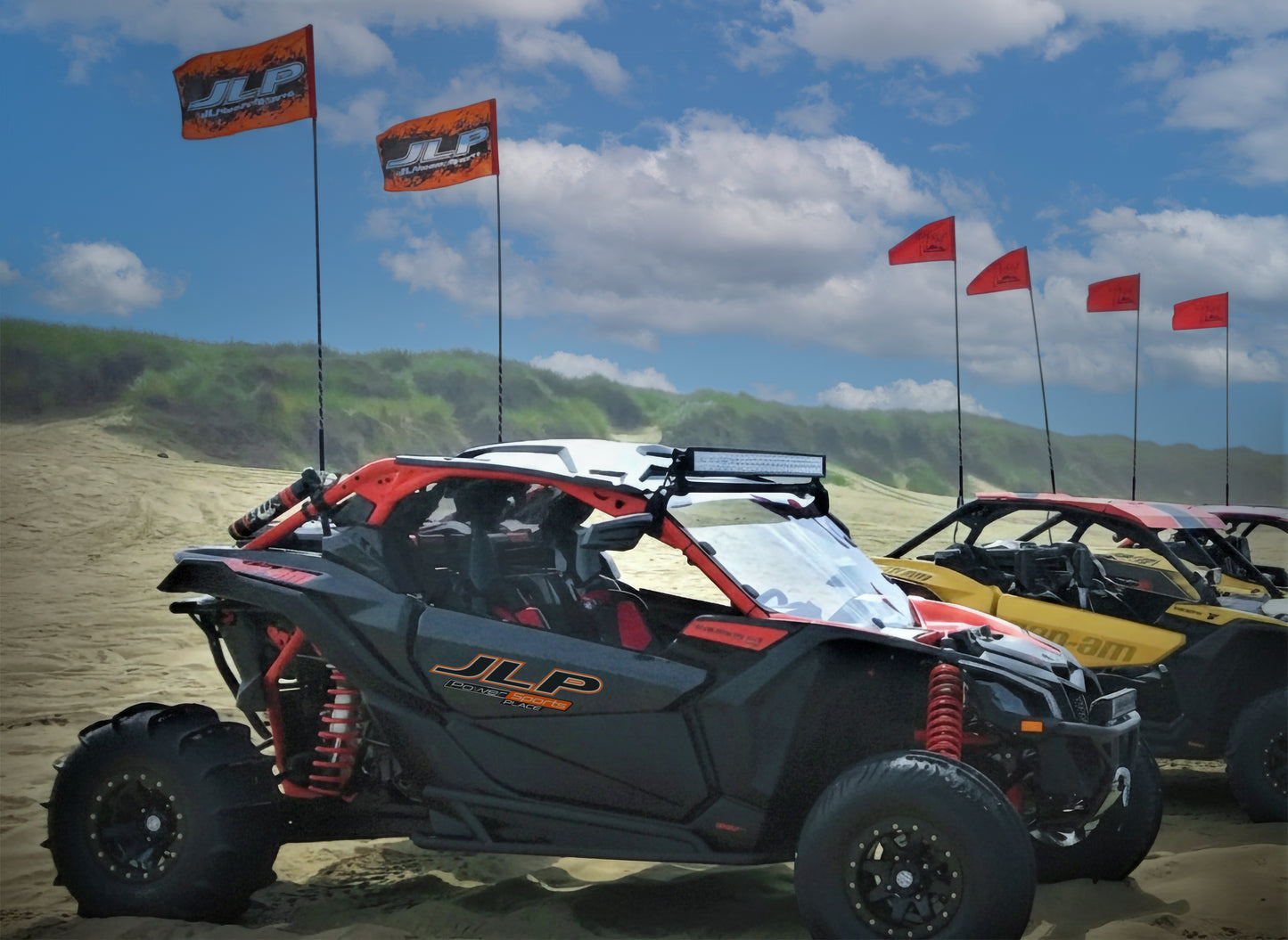 Bandera tipo látigo para vehículos todo terreno Wildcat Rhino Big Red Mule de 3,5 pies Glamis Can-am The 2nd Ammendment