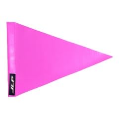 Bandera tipo látigo JLP de 7 pies de alto, 5/16 pulgadas, resistente, para vehículos todo terreno, Maverick X3, Polaris, Tundra, Dunes, Glamis, Can-am, rosa y blanco