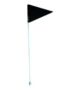 JLP 7' Foot Tall 5/16 Heavy Duty Flag Whip Silverado Sierra Raptor Tacoma Tundra Flexible RZR ATV Can-am Safety Black, white