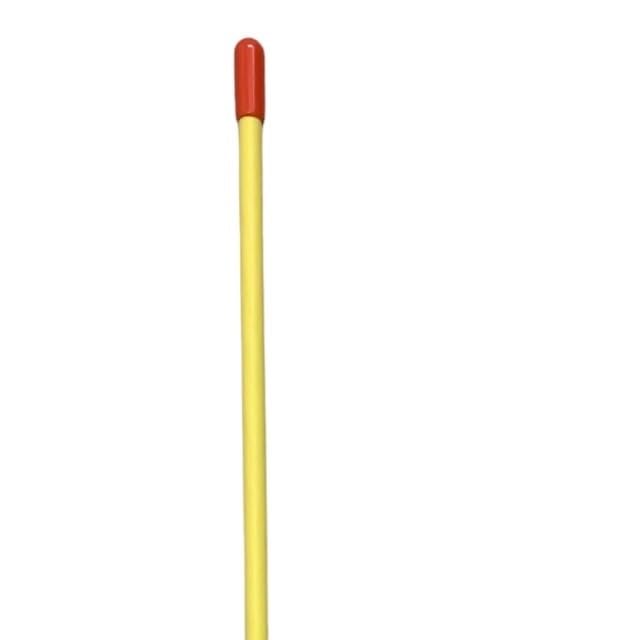 Marcador para quitanieves individual resistente de 1,83 m de alto y 1/4" de JLP con soporte de palanquilla para guías, marcadores de borde, postes de limpieza, reutilizable, amarillo