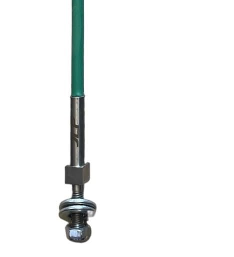 JLP 3.5' Foot Tall 1/4" Individual Heavy Duty Snow Plow Marker Green with Billet Mount for Guides Edge Markers Clearing Poles Re-usable, Red