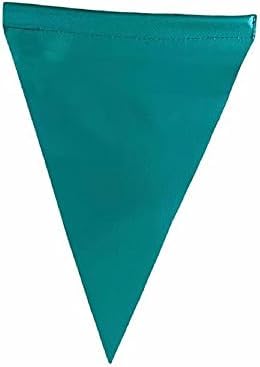 JLP 7' Foot Tall 5/16 Heavy Duty Flag Whip Silverado Sierra Raptor Tacoma Tundra Flexible ATV Whip Flag Can-am Teal BLue, white