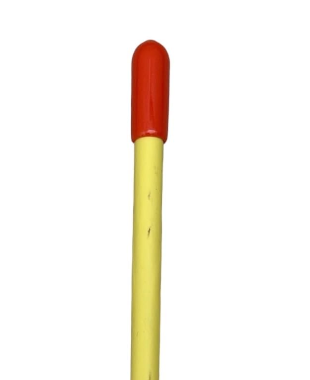 JLP 3.5' Snow Plow Marker Yellow Set Guides Edge Markers Clearing Poles Re-usable, Red