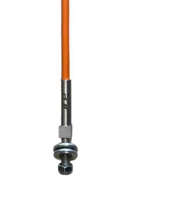 Marcador para quitanieves JLP de 6 pies de alto y 1/4" de alta resistencia, individual, con soporte de palanquilla para camioneta quitanieves, tamaño camioneta, UTV, ATV, preparación de senderos, color naranja