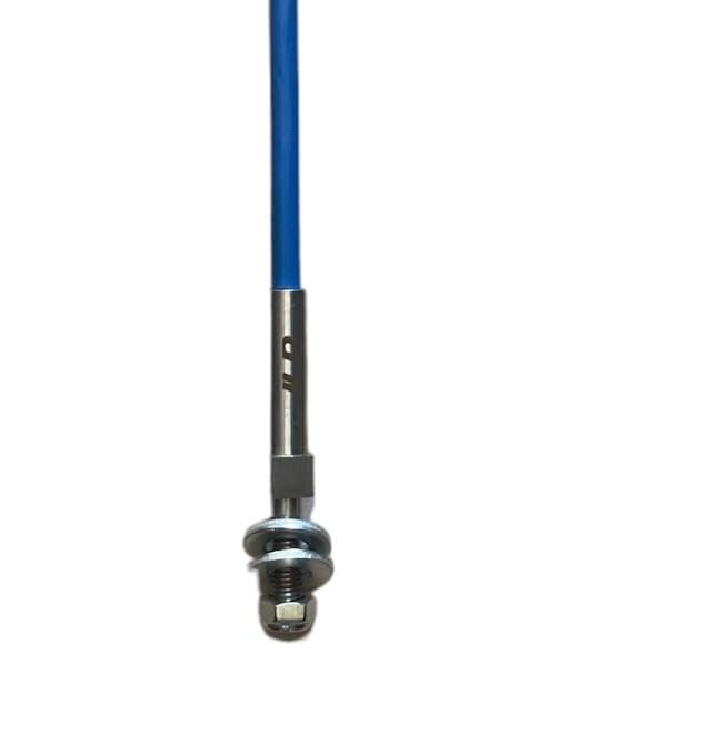 Marcador para quitanieves JLP de 6 pies de alto, 1/4" de alto, resistente, individual, amarillo, con soporte de palanquilla para camioneta quitanieves, tamaño camioneta, por lado, UTV, ATV, preparación de senderos, azul