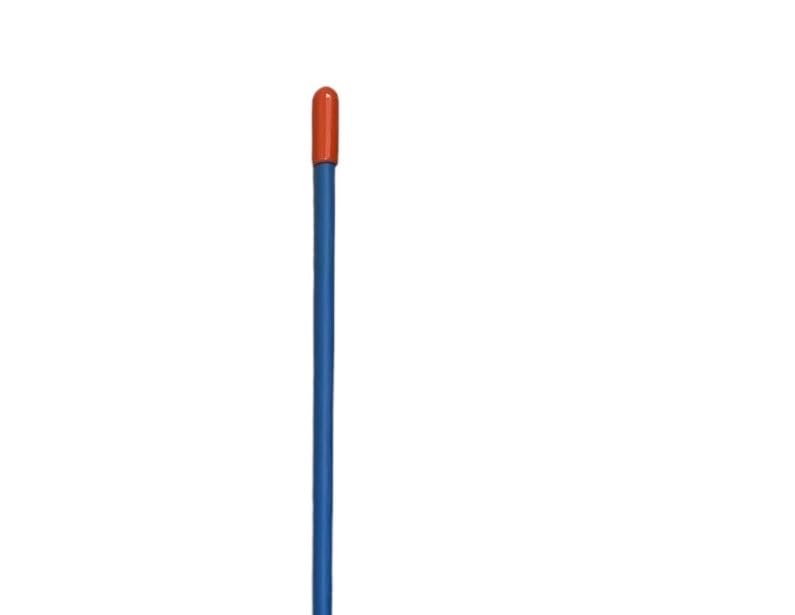 Marcador para quitanieves JLP de 3,5 pies de alto y 1/4" de alta resistencia, individual, con soporte de palanquilla para carga, moto acuática, caravana, remolque de viaje, color azul