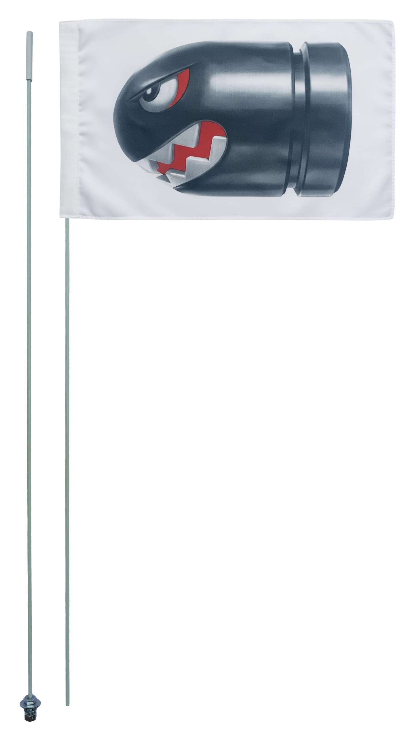 Bandera tipo látigo de 7 pies flexible de dos partes JLP Raptor TRX KFZ LTZ Banshee YFZ Glamis